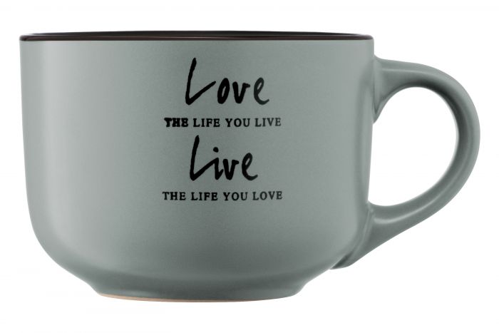 Чашка  Ardesto Way of life, 550 мл, синя,  кераміка