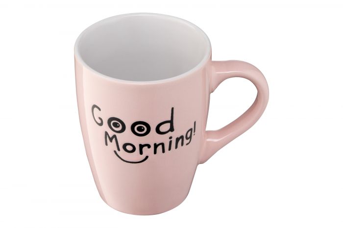 Чашка Ardesto  Good Morning, 330 мл, рожева, кераміка