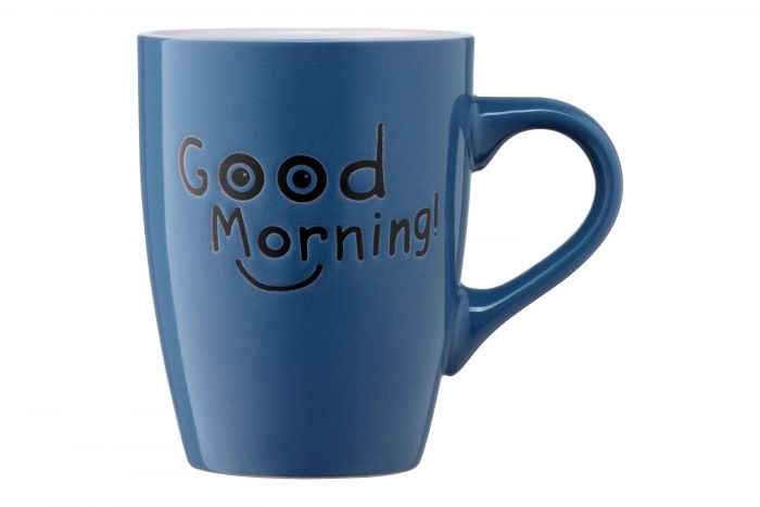 Чашка Ardesto  Good Morning, 330 мл, синя, кераміка