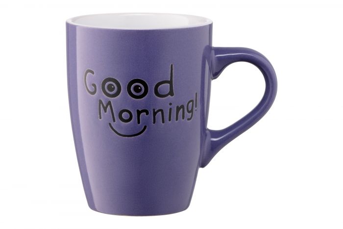 Чашка Ardesto  Good Morning, 330 мл, фіолетова, кераміка