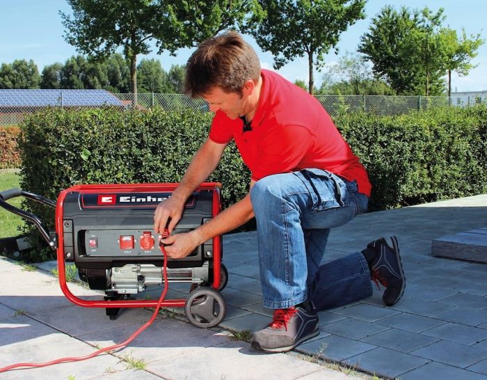 Генератор бензиновий Einhell TC-PG 35/E5, 230В, 2.6 кВт (макс. 3.1кВт), ручний старт, бак 15л, 41.2кг
