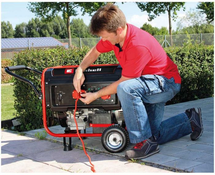 Генератор бензиновий Einhell TC-PG 55/E5, 230В/380В, 3.6кВт (макс. 5.5кВт), електростарт, 25л, 83кг