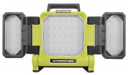 Світильник панельний Ryobi RLPH18-0 ONE+ Hybrid, 18В, робота від мережі та АКБ, 3 LED панелі, 3000 лм, 3 режими яскравості (без АКБ та ЗУ)