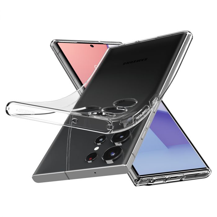 Чохол Spigen для Samsung Galaxy S23 Ultra Liquid Crystal, Crystal Clear