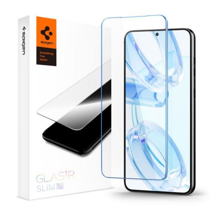 Захисне скло Spigen для Samsung Galaxy S23 Glas.tR Slim HD (1P) Transparency