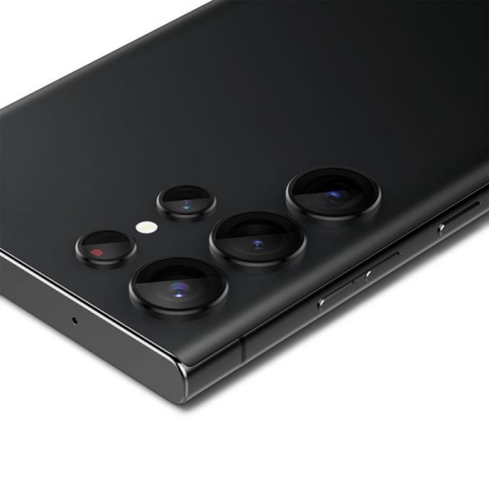 Захисне скло Spigen для лінз камери Samsung Galaxy S23 Ultra Glas.tR EZ Fit Optik Pro (2P) Black