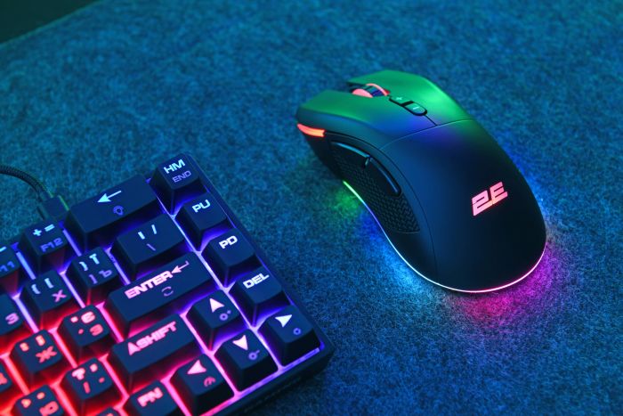 Миша 2E GAMING MG350 WL, RGB USB Black