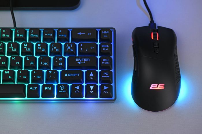 Миша 2E GAMING MG350 WL, RGB USB Black