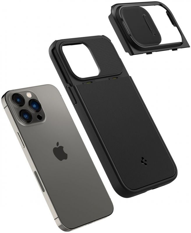 Чохол Spigen для Apple iPhone 14 Pro Optik Armor MagFit, Black