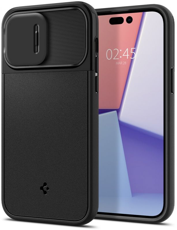 Чохол Spigen для Apple iPhone 14 Pro Optik Armor MagFit, Black