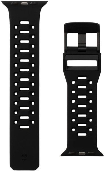 Ремінець UAG для Apple Watch Ultra 49/45/44/42mm Civilian Silicone, Graphite/Black