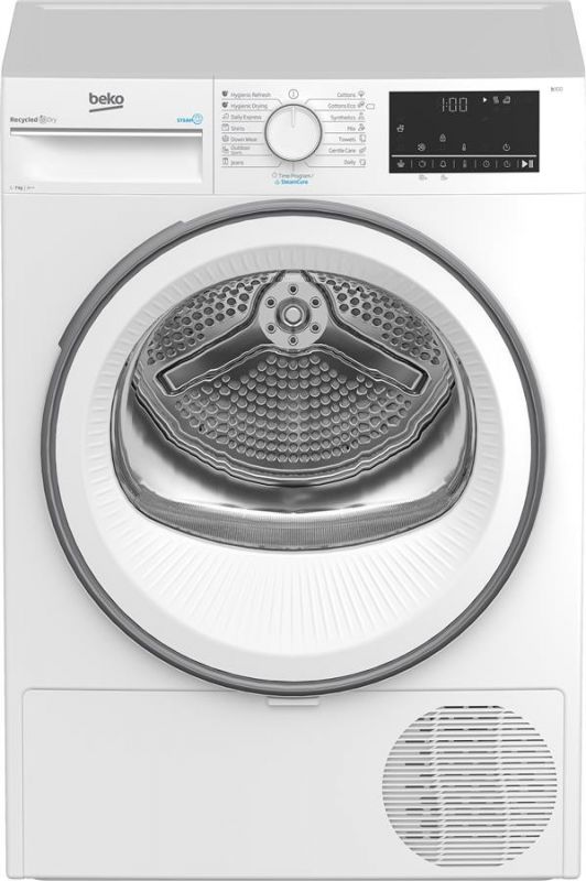 Сушильна машина Beko тепловий насос, 7кг, A++, 54.3см, дисплей, білий