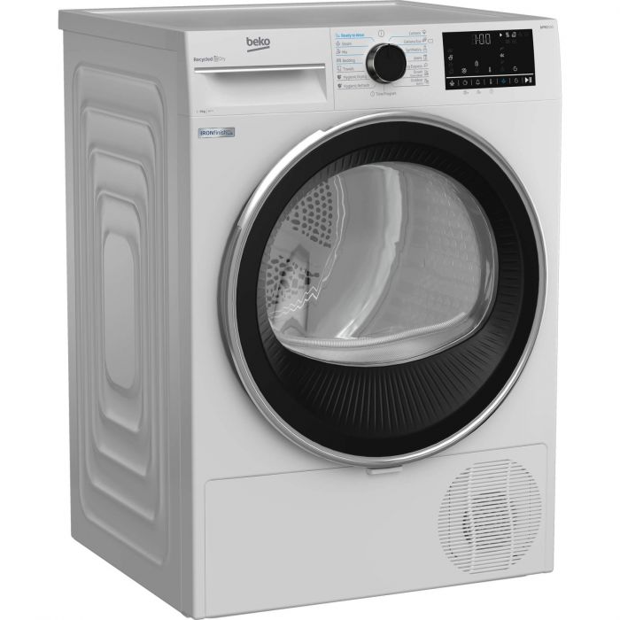 Сушильна машина Beko тепловий насос, 9кг, A++, 60см, дисплей, білий