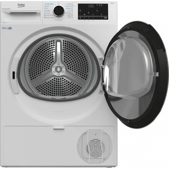 Сушильна машина Beko тепловий насос, 9кг, A++, 60см, дисплей, білий
