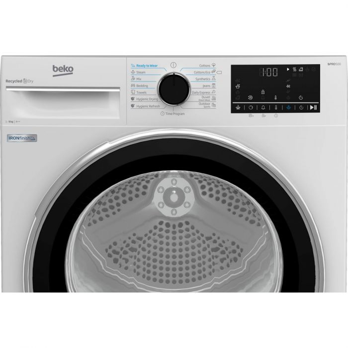 Сушильна машина Beko тепловий насос, 9кг, A++, 60см, дисплей, білий