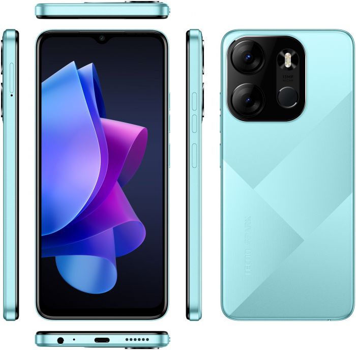 Смартфон TECNO Spark Go 2023 (BF7) 4/64Gb 2SIM Uyuni Blue