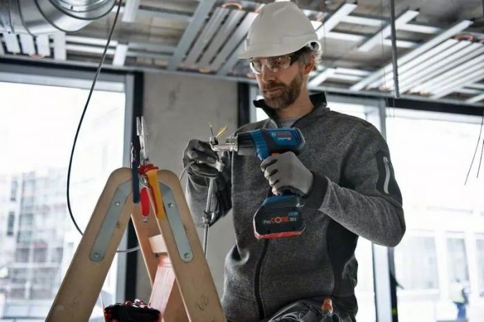 Фен будівельний Bosch GHG 18V-50 PROFESSIONAL, акумуляторный, 18 В, 300/500 °C, 175 л/хв, 0.59 кг, SOLO