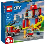 Конструктор LEGO City Пожежне депо та пожежна машина