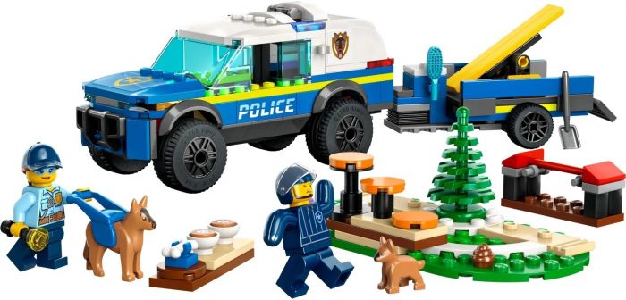 Конструктор LEGO City Мобільний майданчик для дресирування поліцейських собак
