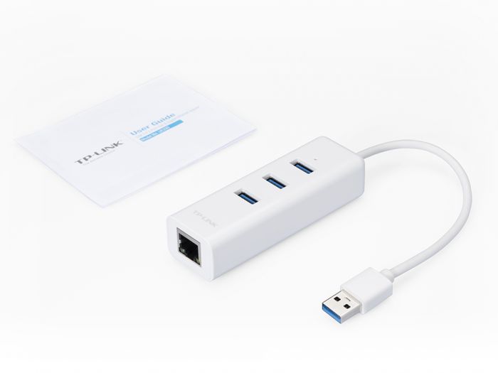 Мережевий адаптер TP-LINK UE330 USB3.0 to GE 3xUSB3.0 HUB