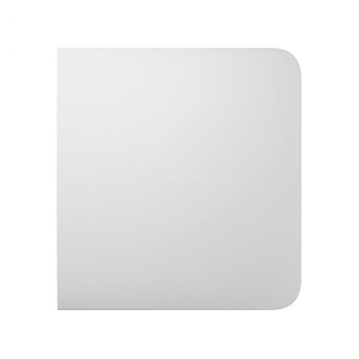 Кнопка бічна для одноклавішного вимикача прохідного типу Ajax SideButton 1-gang 2-way for LightSwitch Jeweler, бездротовий, білий