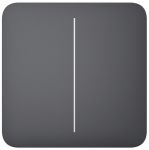 Кнопка для двоклавішного вимикача Ajax SoloButton 2-gang for LightSwitch, Jeweler, бездротовий, graphite