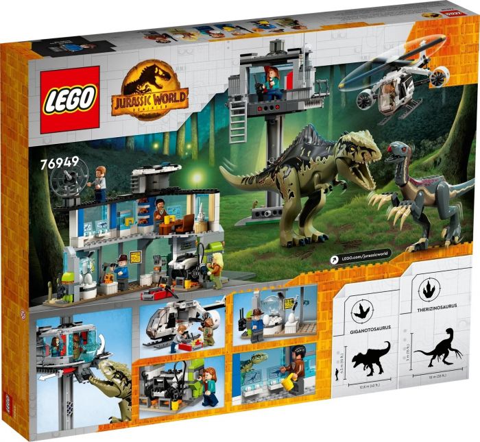 Конструктор LEGO Jurassic World Атака гігантозавра та теризинозавра