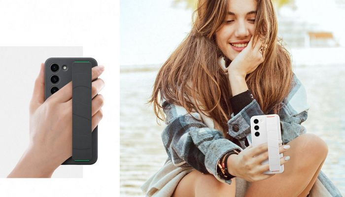 Чохол Samsung Silicone Grip Case для смартфону Galaxy S23+ (S916) White