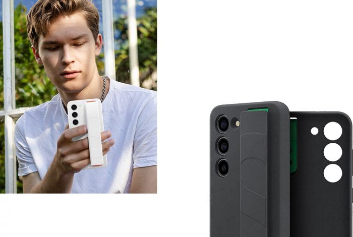 Чохол Samsung Silicone Grip Case для смартфону Galaxy S23+ (S916) White