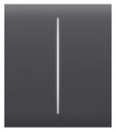 Кнопка центральна для двоклавішного вимикача Ajax CenterButton 2-gang for LightSwitch, Jeweler, бездротовий, graphite