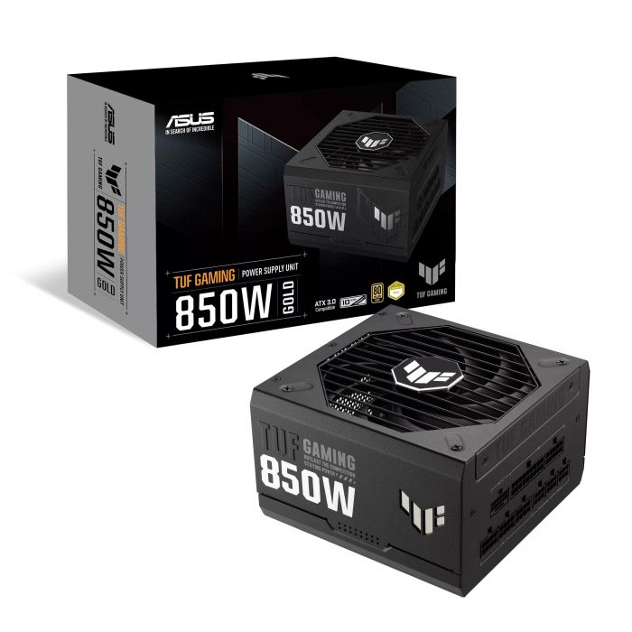 Блок живлення ASUS TUF GAMING  (850W), >90%, 80+ Gold, 135мм, 1xMB 24pin(20+4), 2xCPU 8pin(4+4), 4xMolex, 5xSATA, 3xPCIe 8pin(6+2), TUF-GAMING-850G