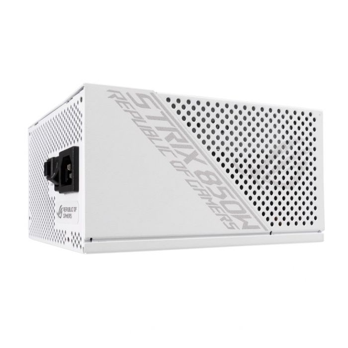 Блок живлення ASUS ROG STRIX  (850W), >90%, 80+ Gold, 135mm, 1xMB 24pin(20+4), 2xCPU 8pin(4+4), 3xMolex, 8xSATA, 6xPCIe 8pin(6+2), Fully Modular, ROG-STRIX-850G-WHITE
