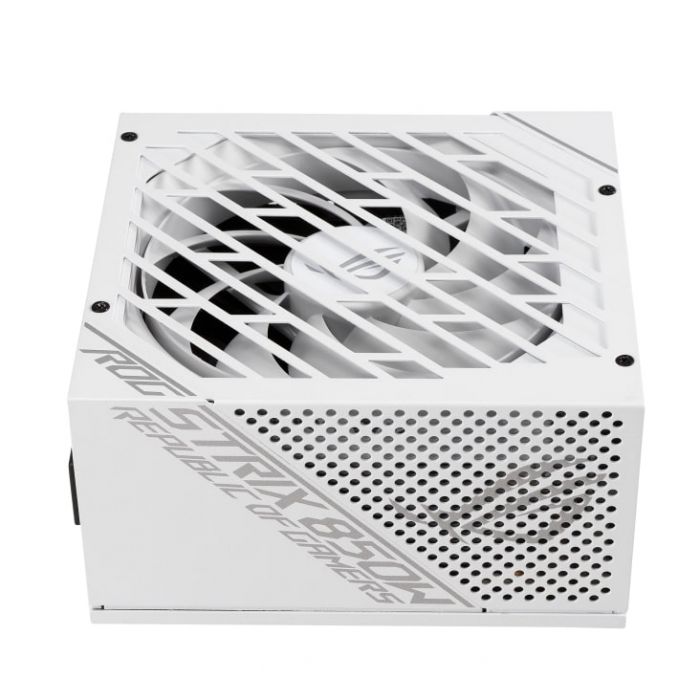 Блок живлення ASUS ROG STRIX  (850W), >90%, 80+ Gold, 135mm, 1xMB 24pin(20+4), 2xCPU 8pin(4+4), 3xMolex, 8xSATA, 6xPCIe 8pin(6+2), Fully Modular, ROG-STRIX-850G-WHITE
