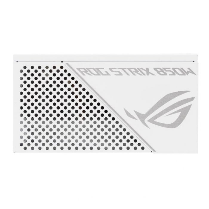 Блок живлення ASUS ROG STRIX  (850W), >90%, 80+ Gold, 135mm, 1xMB 24pin(20+4), 2xCPU 8pin(4+4), 3xMolex, 8xSATA, 6xPCIe 8pin(6+2), Fully Modular, ROG-STRIX-850G-WHITE