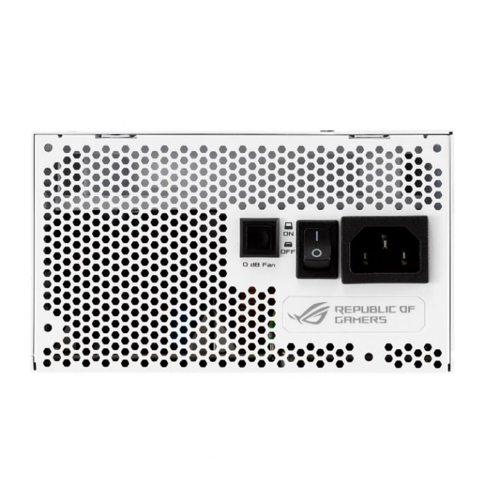 Блок живлення ASUS ROG STRIX  (850W), >90%, 80+ Gold, 135mm, 1xMB 24pin(20+4), 2xCPU 8pin(4+4), 3xMolex, 8xSATA, 6xPCIe 8pin(6+2), Fully Modular, ROG-STRIX-850G-WHITE