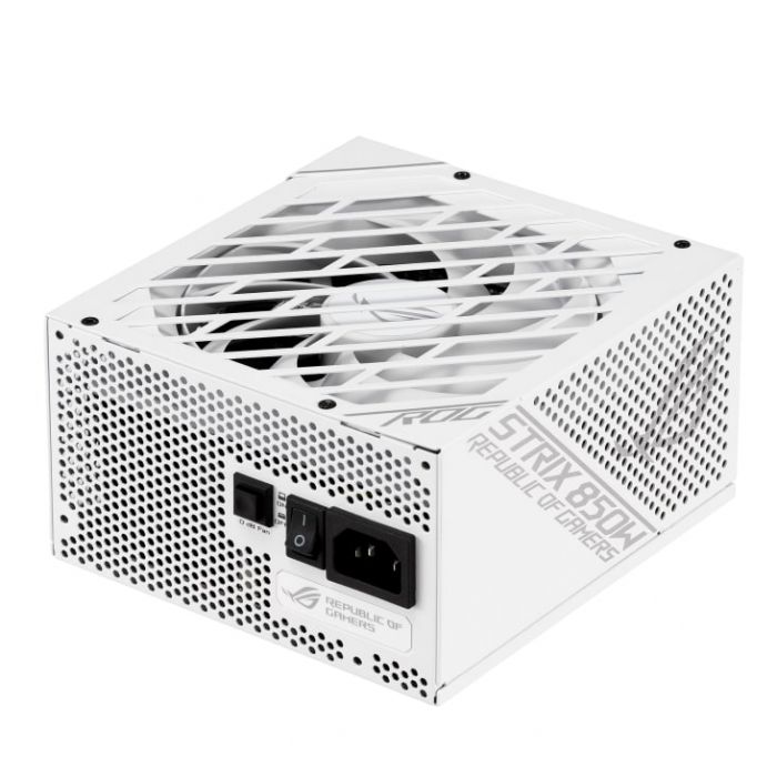 Блок живлення ASUS ROG STRIX  (850W), >90%, 80+ Gold, 135mm, 1xMB 24pin(20+4), 2xCPU 8pin(4+4), 3xMolex, 8xSATA, 6xPCIe 8pin(6+2), Fully Modular, ROG-STRIX-850G-WHITE