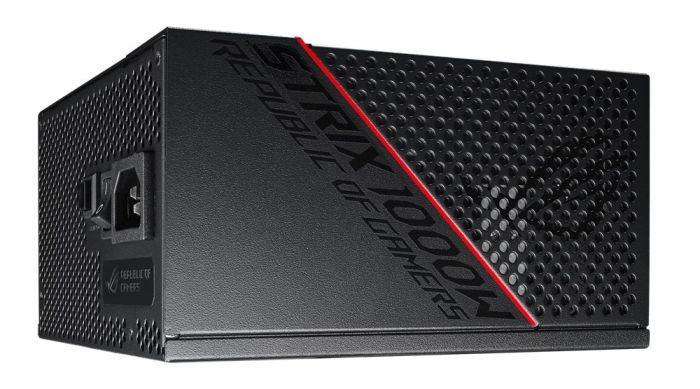 Блок живлення ASUS ROG STRIX  (1000W), >90%, 80+ Gold, 135mm, 1xMB 24pin(20+4), 2xCPU 8pin(4+4), 3xMolex, 8xSATA, 6xPCIe 8pin(6+2), Fully Modular, ROG STRIX-1000G