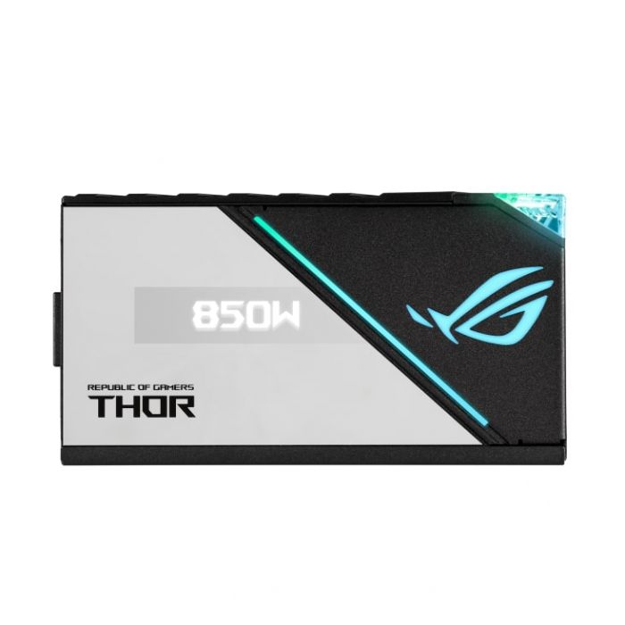 Блок живлення ASUS ROG THOR (850W), >90%, 80+ Platinum, 135мм, 1xMB 24pin(20+4), 2xCPU 8pin(4+4), 6xMolex, 10xSATA, 83xPCIe 8pin(6+2), Fully Modular, ARGB, ROG-THOR-850P2-GAMING