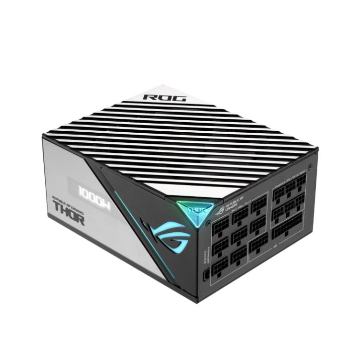 Блок живлення ASUS ROG THOR (1000W), >90%, 80+ Platinum, 135mm, 1xMB 24pin(20+4), 2xCPU 8pin(4+4), 6xMolex, 12xSATA, 8xPCIe 8pin(6+2), Fully Modular, ARGB, ROG-THOR-1000P2-GAMING