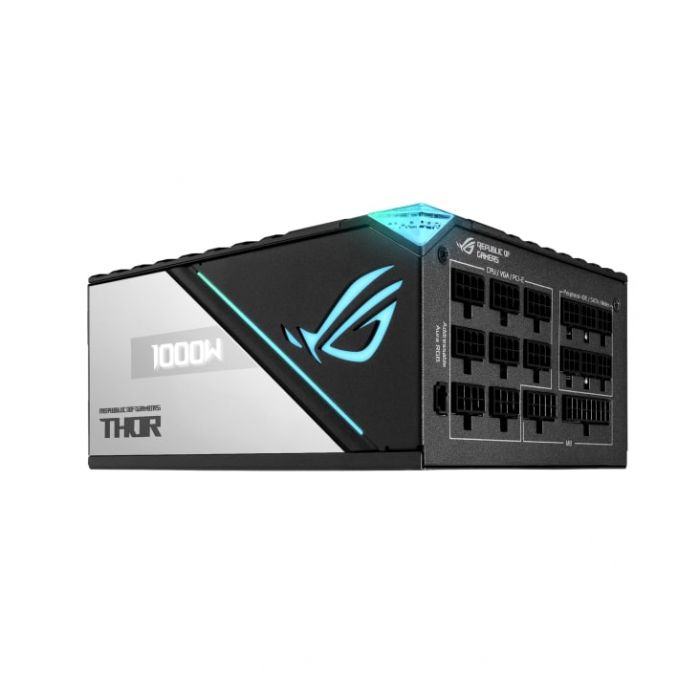 Блок живлення ASUS ROG THOR (1000W), >90%, 80+ Platinum, 135mm, 1xMB 24pin(20+4), 2xCPU 8pin(4+4), 6xMolex, 12xSATA, 8xPCIe 8pin(6+2), Fully Modular, ARGB, ROG-THOR-1000P2-GAMING