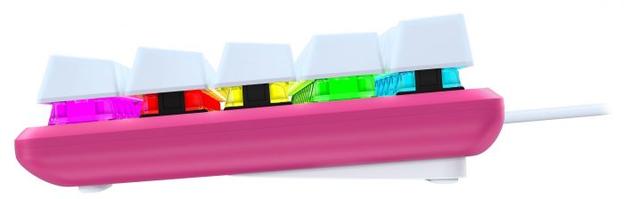 Клавіатура механічна HyperX Alloy Origins 60 61key, Red, USB-A, EN/RU, RGB, рожевий