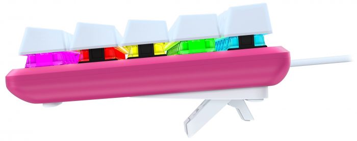 Клавіатура механічна HyperX Alloy Origins 60 61key, Red, USB-A, EN/RU, RGB, рожевий