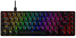 Клавіатура HyperX Alloy Origins 65 Red USB RGB ENG/RU, Black