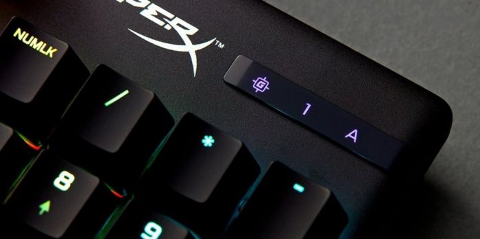 Клавіатура HyperX Alloy Origins Aqua USB RGB PBT ENG/RU, Black