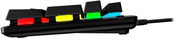 Клавіатура HyperX Alloy Origins Aqua USB RGB PBT ENG/RU, Black