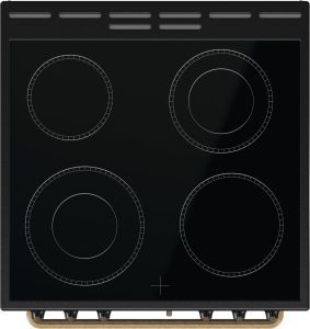 Плита Gorenje GECS6B70CLB електрична склокерамічна, 71л, 60x60см, дисплей, програматор, чорний