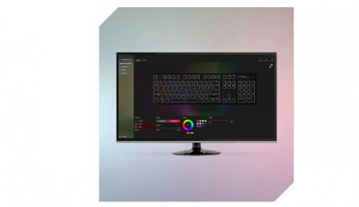 Клавіатура HyperX Alloy Origins Red USB RGB PBT ENG/RU, Black