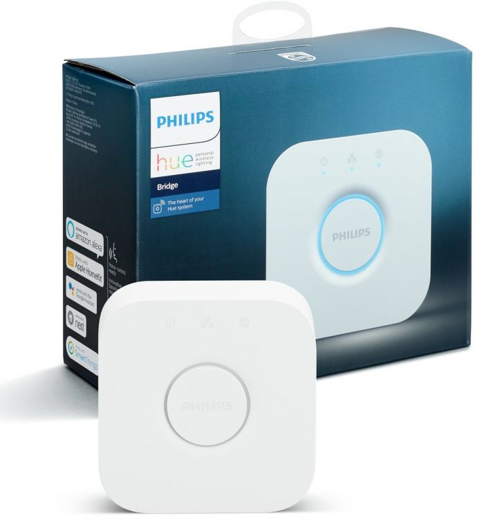 Набір Philips Hue (Bridge, лампа GU10 White 2шт)