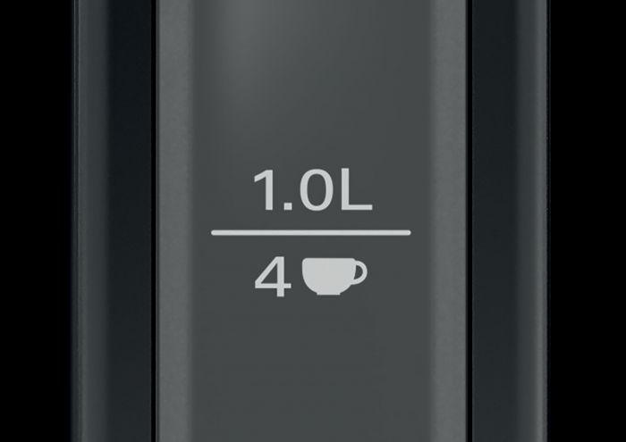Електрочайник Bosch, 1.7л, метал, чорний