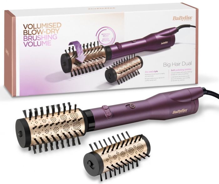 Фен-щітка Babyliss, AS950E, 650 Вт, 2 насадки,  пурпурний